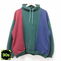 �Ò� �^�E���N���t�g ���� �X�E�F�b�g �p�[�J�[ �����Y 90�N�� 90s ���n �}���`�J���[ �Α� �O���[�� spe XL�T�C�Y ���� �X�G ���� �Ò�