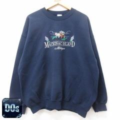 �Ò� ���� �X�E�F�b�g �����Y 00�N�� 00s MACKINAC ISLAND �h�J �傫���T�C�Y �N���[�l�b�N �� �l�C�r�[ XL�T�C�Y ���� �X�G�b ���� �Ò�