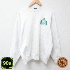 �Ò� IZOD ���� �X�E�F�b�g �����Y 90�N�� 90s �����|�C���g���S �N���[�l�b�N USA�� ���O���[ ���~�� XL�T�C�Y ���� �X�G�b�g ���� �Ò�