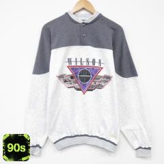 �Ò� ���� �X�E�F�b�g �����Y 90�N�� 90s WILSON �w�����[�l�b�N ���� �z���C�g ���~�� spe XL�T�C�Y ���� �X�G�b�g �g���[�i ���� �Ò�