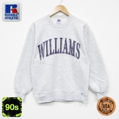 �Ò� ���b�Z�� ���� �X�E�F�b�g �����Y 90�N�� 90s WILLIAMS �N���[�l�b�N USA�� ���O���[ ���~�� spe 25dec18 ����