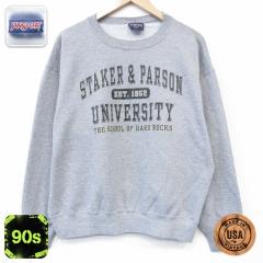 �Ò� �W�����X�|�[�c ���� �X�E�F�b�g �����Y 90�N�� 90s STAKER �N���[�l�b�N USA�� ���O���[ ���~�� 26feb02 ����