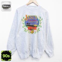 �Ò� TULTEX ���� �X�E�F�b�g �����Y 90�N�� 90s �W�[�U�X �N���[�l�b�N �O���[ ���~�� 26mar02 ����