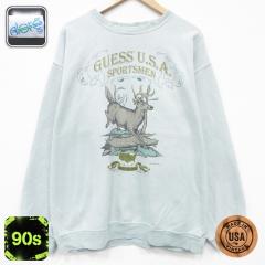 �Ò� �Q�X GUESS ���� �u�����h �X�E�F�b�g �����Y 90�N�� 90s �V�J �N���[�l�b�N USA�� ���� 26apr20 ����