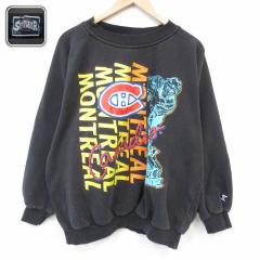 �Ò� ���� �X�E�F�b�g �����Y 90�N�� 90s NHL �����g���I�[���J�i�f�B�A���Y �傫���T�C�Y ���O���� �N���[�l�b�N �u���b�N �A�C�X�z�b�P