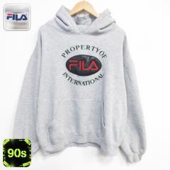 �Ò� �t�B�� FILA ���� �X�E�F�b�g �p�[�J�[ �����Y 90�N�� 90s �r�b�O���S �R�b�g�� �C�^���A�� �O���[ ���~�� 26jul01 ����