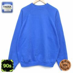 �Ò� TULTEX ���� �X�E�F�b�g �����Y 90�N�� 90s ���n ���O���� �N���[�l�b�N USA�� �u���[ 26jul03 ����