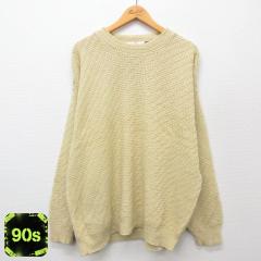 �Ò� ���� �Z�[�^�[ �����Y 90�N�� 90s ��D�� �傫���T�C�Y �R�b�g�� �N���[�l�b�N ������ XL�T�C�Y ���� �j�b�g �g�b�v�X ���� �Ò�
