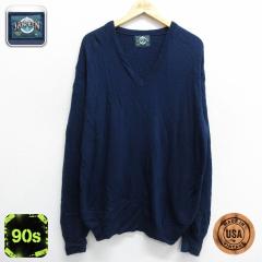�Ò� �W�����Z�� ���� �Z�[�^�[ �����Y 90�N�� 90s ���n V�l�b�N USA�� �� �l�C�r�[ XL�T�C�Y ���� �j�b�g �g�b�v�X ���� �Ò�