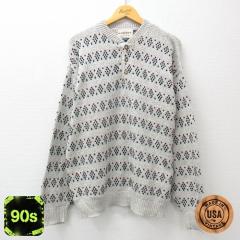 �Ò� ���o�e�B ���� �Z�[�^�[ �����Y 90�N�� 90s �R�b�g�� �w�����[�l�b�N USA�� �O���[ ���~�� L�T�C�Y ���� �j�b�g �g�b�v�X ���� �Ò�