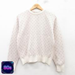 �Ò� JC�y�j�[ �U�t�H�b�N�X THE FOX ���� �Z�[�^�[ �����Y 80�N�� 80s �N���[�l�b�N ���� �z���C�g S�T�C�Y ���� �j�b�g �g�b ���� �Ò�