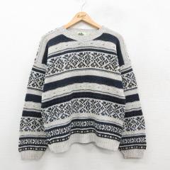 �Ò� ���� �Z�[�^�[ �����Y 90�N�� 90s �R�b�g�� �N���[�l�b�N USA�� �O���[�� L�T�C�Y ���� �j�b�g �g�b�v�X ���� �Ò�