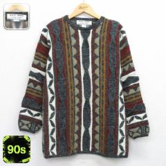 �Ò� ���� �Z�[�^�[ �����Y 90�N�� 90s 3D�j�b�g �N���[�l�b�N �O���[�� spe M�T�C�Y ���� �j�b�g �g�b�v�X ���� �Ò�