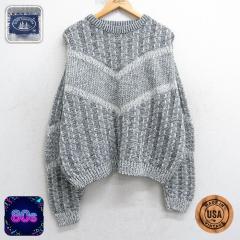 �Ò� ���� �Z�[�^�[ �����Y 80�N�� 80s �傫���T�C�Y �R�b�g�� �N���[�l�b�N USA�� �O���[�� 25nov13 ����