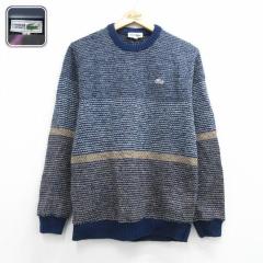 �Ò� ���R�X�e LACOSTE ���� �Z�[�^�[ �����Y �����|�C���g���S �E�[�� �N���[�l�b�N �l�C�r�[ 26aug05 ����