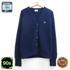 �Ò� ���R�X�e IZOD LACOSTE ���� �����Y 90�N�� 90s �j�b�g �J�[�f�B�K�� ���j �h�J �A�N���� USA�� �l�C�r�[ 26sep07 ����