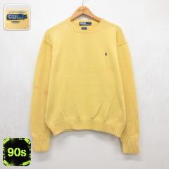 �Ò� �����t���[���� Ralph Lauren ���� �u�����h �Z�[�^�[ �����Y 90�N�� 90s �R�b�g���j�b�g �|�j�[ �h�J �N���[�l�b�N �C�G���[ 26sep