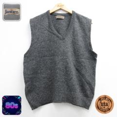 �Ò� Jantzen �����Y 80�N�� 80s �j�b�g �E�[�� �x�X�g V�l�b�N USA�� �O���[ ���~�� 26sep30 ����