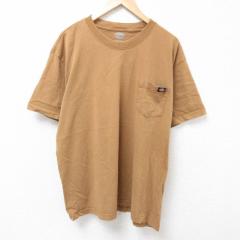 �Ò� �f�B�b�L�[�Y Dickies ���� T�V���c �����Y ���|�P�b�g�t�� �傫���T�C�Y �R�b�g�� �N���[�l�b�N �� �u���E�� XL�T�C�Y  ���� �Ò�