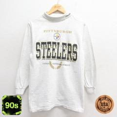 �Ò� ���� �r���e�[�W T�V���c �����Y 90�N�� 90s NFL �s�b�c�o�[�O�X�e�B�[���[�Y �^�[�g���l�b�N �n�C�l�b�N USA�� �O���[  ���� �Ò�
