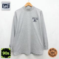 �Ò� ���[ Lee ���� �r���e�[�W T�V���c �����Y 90�N�� 90s �y���V���x�j�A �傫���T�C�Y �N���[�l�b�N USA�� �O���[ ���~�� 26jul22 ��