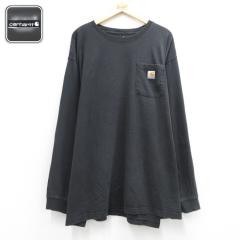 �Ò� �J�[�n�[�g Carhartt ���� T�V���c �����Y ���|�P�b�g�t�� �傫���T�C�Y �R�b�g�� �N���[�l�b�N �u���b�N 26aug18 ����