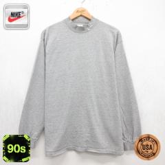 �Ò� �i�C�L NIKE ���� �r���e�[�W T�V���c �����Y 90�N�� 90s ���b�N�l�b�N USA�� �O���[ ���~�� 26sep18 ����