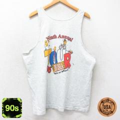 �Ò� �t���[�c�I�u�U���[�� �r���e�[�W �^���N�g�b�v �����Y 90�N�� 90s NUTS ON WHEELS �N���[�l�b�N USA�� ���O���[ ���~��  ���� �Ò�