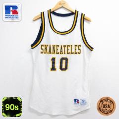 �Ò� ���b�Z�� �r���e�[�W �^���N�g�b�v �����Y 90�N�� 90s SKANEATELES 10 �N���[�l�b�N USA�� �z���C�g ���j�t�H�[�� �Q�[���V���c 26j