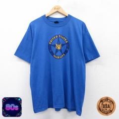 �Ò� �X�N���[���X�^�[�Y ���� �r���e�[�W T�V���c �����Y 80�N�� 80s UNITED STATE MARSHAL �傫���T�C�Y �N���[�l�b�N USA�� ���� �Ò�