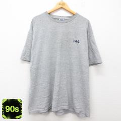 �Ò� �t�B�� FILA ���� �r���e�[�W T�V���c �����Y 90�N�� 90s �����|�C���g���S �傫���T�C�Y �N���[�l�b�N �O���[ ���~�� XL ���� �Ò�