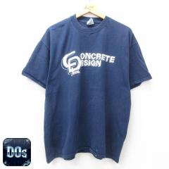 �Ò� �w�C���Y Hanes ���� �r���e�[�W T�V���c �����Y 00�N�� 00s CONCRETE DESIGN �R�b�g�� �N���[�l�b�N �� �l�C�r�[ XL�T�C ���� �Ò�