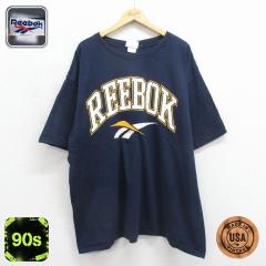 �Ò� ���[�{�b�N REEBOK ���� �r���e�[�W T�V���c �����Y 90�N�� 90s �r�b�O���S �傫���T�C�Y �����O�� �R�b�g�� �N���[�l�b�N USA�� �l