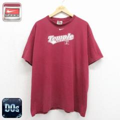 �Ò� �i�C�L NIKE ���� �r���e�[�W T�V���c �����Y 00�N�� 00s Temple �傫���T�C�Y �R�b�g�� �N���[�l�b�N �o�[�K���f�B 26jun15 ����