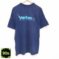 �Ò� ���� �r���e�[�W T�V���c �����Y 90�N�� 90s Vertec ���|�P�b�g�t�� �傫���T�C�Y �N���[�l�b�N �� �l�C�r�[ XL�T�C�Y �� ���� �Ò�
