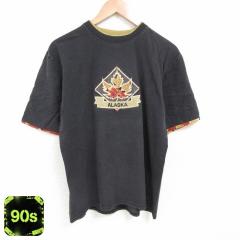 �Ò� ���� �r���e�[�W T�V���c �����Y 90�N�� 90s �A���X�J �h�J �R�b�g�� �N���[�l�b�N �� �u���b�N L�T�C�Y ���� ���� �Ò�