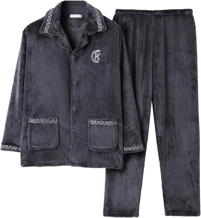 パジャマ メンズ ルームウェア 衿付き 無地 部屋着 厚手 冬 タオル地 ふわふわ 暖かい あったか 冬 お風呂上り フランネル