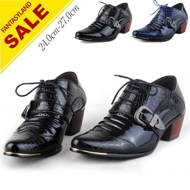 ドレスシューズ メンズ ビジネスシューズ オペラシューズ ホストシューズ パンク ブーツ靴 メンズ靴 ビジネスシューズの通販は 6,038円