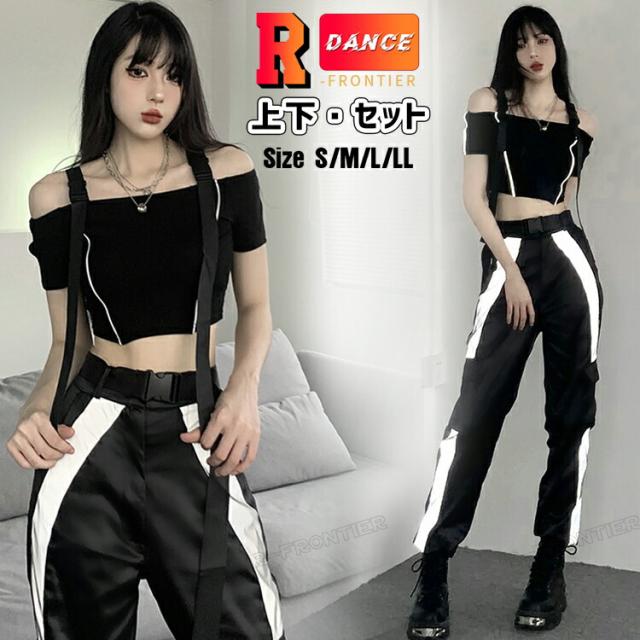 黒 ダンス スーツ 韓国 K-POP 大人衣装 レディース ショート丈 ジャケット チーム へそ出し 子ども ダンス衣装 SS S M L LL かっこいい 黒 ダンス スーツ 韓国 K-POP 大人衣装 レディース ショート丈