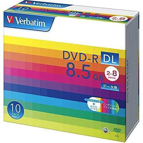 Verbatim バーベイタム 1回記録用 DVD-R DL 8.5GB 10枚 ホワイト