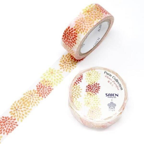 SAIEN マスキングテープ 菊花火 15mm×7m TR-4028