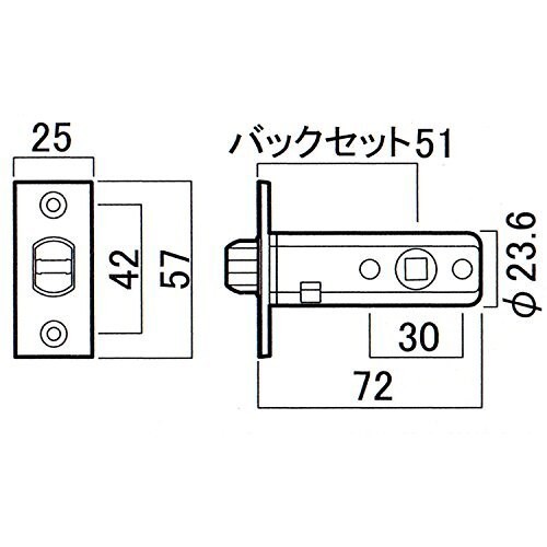 川口技研 ドアレバー ハイレバー錠 ブリスターパック ニッケル DAL-33