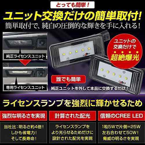 YOURSユアーズ C28 セレナ SERENA 専用 ナンバー灯 CREE LED 採用 ライセンスユニット ランプ 全グレード ニッサン  ライセンス 純正LE｜au PAY マーケット