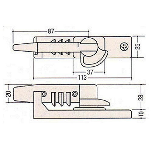 朝日工業 万能型交換用 ダイヤル式クレセント錠 ブラック 右 大 KC-97｜au PAY マーケット