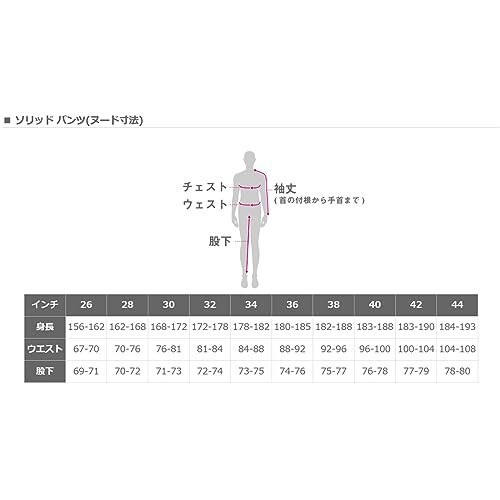 DFG ソリッド パンツ 32インチ ブラック/ブラック DG0101-101-032の