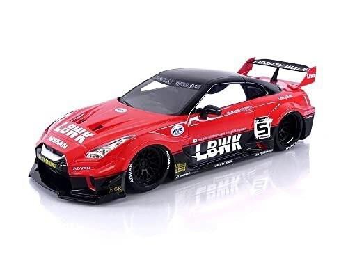 TOP SPEED 1/18 LB-Silhouette WORKS GT Nissan 35GT-RR バージョン1 レッド/ブラック 完成品 TS0354