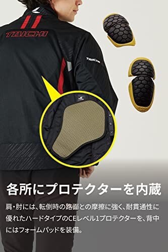 TAICHI(RSタイチ) バイク用 春夏 通気性 メッシュ 胸部・CE