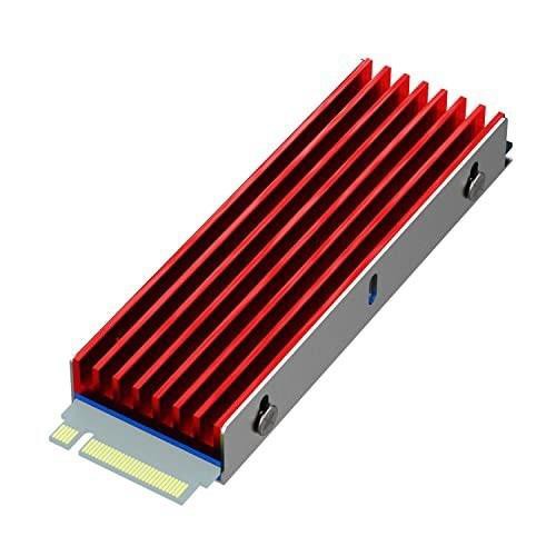 レッド GLOTRENDS PC PS5にサポートするM.2 SSDヒートシンク (6mm厚み