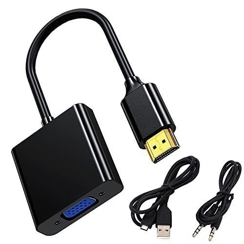 HDMI to VGA変換アダプタ 1個セット HDMI VGA 変換 アダプタ (逆方向に