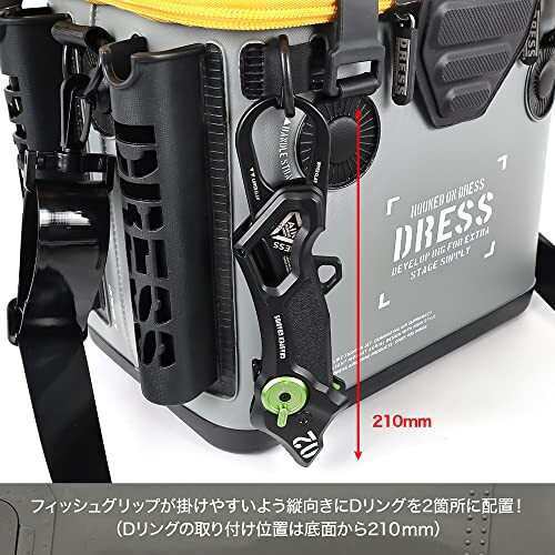 DRESS バッカン ミニ オリーブブラックメッシュポケット付き 釣り用バケツ・バッカン 約17L ロッドホルダー EVA 多機能 釣り  釣り具の通販はau PAY マーケット - tlifeplus au PAY マーケット店 | au PAY マーケット－通販サイト